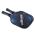 Miniatyrbillede 6 af 8: 2 stk. Pickleball-padler i holdbart kulstof PE med behageligt greb og lav vægt Pickleball-sæt med 4 bolde til udendørs brug Hjemme Sort og blå