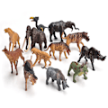 Miniatyrbillede 4 af 7: 12 stk. Dyrefigur Model Jungle Dyr Legetøj Sæt Kunstig Vild Dyr Læring Skov Dyr Legetøj Playset til Børn Børn