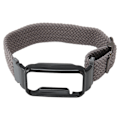 Miniatyrbild 7 av 8: Flätad Loop Strap för Mi Band 7 Pro Justerbar Elastisk Nylon Loop Armband med Skyddsram Grå Band Svart Case