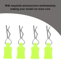 Miniatyrbild 8 av 8: Body Shell Clip Pin Fixing Bracket Set Tillbehörsdel för 1/8 1/10 1/12 RC-bil (Gulgrön)