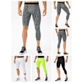 Miniatyrbillede 3 af 5: Åndbar Basketball Fitness Trænings Leggings til Mænd, Enkeltbens Tight, 2XL Lysegrøn