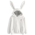 Miniatyrbillede 4 af 5: Gul Kaninøre Hoodie til Kvinder - Langærmet Casual Hooded Sweatshirt