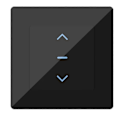 Miniatyrbild 1 av 5: WiFi Smart Gardinbrytare Touch Design svart EU-kontakt