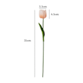 Miniatyrbillede 3 af 3: 6 stk. Kunstige Tulipaner Blomster Realistiske Smukke Blomsterarrangementer Simulation Tulipaner til Hjem Bryllup Mørk lilla