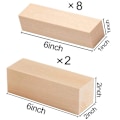 Miniatyrbild 3 av 5: 10 st Träblock för Snideri Blockstorlekar Träsnideriblock Lindträ Snidat Lindträ Träblock för Hantverk