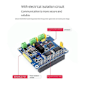 Miniatyrbilde 1 av 5: CAN Bus Utvidelseskort 2-CH Isolert HAT+ Doble Brikker