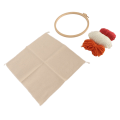 Miniatyrbillede 8 af 8: Punch Needle Starter Kit Delikat gør-det-selv-broderibøjler og trådværktøj til børn, voksne, begyndere