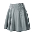 Miniatyrbillede 5 af 5: Udvidet mininederdel til kvinder - alsidig og strækbar, 6 størrelser, perfekt til sommerens afslappede outfits L Sort