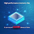 Miniatyrbild 5 av 5: BT06 Mini Luftfuktighet Temperatur Datalogger Digital 32000 Punkt Intern Sensor Långdistans Bluetooth Recorder