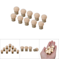 Miniatyrbild 6 av 7: 10 st utbytbart svamphuvud för glitterpulver prickpenna Pensel Nail Art Tool (rund ände)