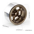 Miniatyrbilde 5 av 5: 4 stk. 2,2 tommers RC Beadlock-hjul med / for 1/10 RC Axial Wraith RR10