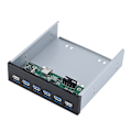 Pikkukuva 4 / 8: 19-nastainen 4 * USB3.0 + 2 * USB2.0 6 -liitäntä metallinen etupaneelin USB keskitin