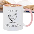 Miniatyrbilde 5 av 5: Moderne kaffekopper for te, melk, kakao, store keramiske kaffekopper B