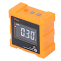 Miniatyrbillede 5 af 8: IP54 Vinkelmåler 4x90° LCD Digital Display 4 Side Stærk Magnetisk Vinkelmåler Inclinometer 360° 1300mAh Orange