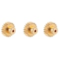 Miniatyrbilde 4 av 5: 3 STK 3,175 mm Aksel Messing Pinjong Motor Gear M0.8 for 1/10 1/8 RC, 21t