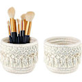 Miniatyrbillede 1 af 5: Makrame Makeup Børste Etui, Boho Opbevarings Etui Sæt med 2_SZXM