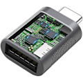 Miniatyrbild 5 av 5: USB C till USB Adapter (2-pack), USB-C till USB 3.0 Adapter, USB Typ-C till USB Adapter, Thunderbolt 3 till USB Hona OTG Adapter för MacBook Air 2020 (Mörk