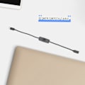 Miniatyrbild 3 av 5: Strömbrytare USB Typ C med indikatorlampa Hane till Hona USB-C Förlängningskabel Brytare kompatibel Raspberry Pi 4B-B13