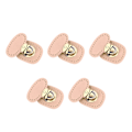 Miniatyrbild 5 av 8: 5 st Tuck Lock Spänne Hake Äkta Läder Stark Metall Förstansade hål Handväska Tumlås för resväska Case Rosa