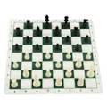 Miniatyrbild 8 av 8: Schackset med PP-schackpjäser i konstläder PU-schackbrädebindning Sammetspåse Reseschackbrädespelset för barn