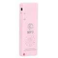 MP3-spelare förlustfri ljudkvalitet multifunktionell bärbar stöder 64 GB minneskort Mini MP3 för studenter rosa