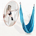 Pikkukuva 6 / 8: Anti Gravity Aerial Yoga Fitness Riippuva lentävä Inversio Swing Sling Riippumatto (taivaansininen)