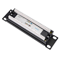 Miniatyrbilde 5 av 5: CAT6 8 Porter Patch Panel Rack Nettverk 10 Tommer 1U Rackmontering med RJ45 Socket kompatibel med Husholdnings Distribu-B14