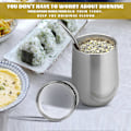 Miniatyrbilde 4 av 5: Yerba Mate Gresskar Tekopp Sett 12Oz, Rustfritt Kaffe Vannkopp, Sølv