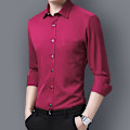 Pikkukuva 3 / 4: Miesten Rose Red Slim Fit -nappapaidallinen mekkopaita