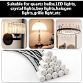 Miniatyrbillede 4 af 5: 25 Stk. G4 Pæreholder Lampesokler Keramisk Base Med 20CM Teflon Tråd G4 Halogen Sokler til Kvarts Halogen Lamper LED Lampe Glødelampe