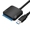 Miniatyrbilde 5 av 5: USB 3.0 til SATA Adapter Ekstern Konverter for 2,5/3,5 tommers HDD SSD med UASP-støtte