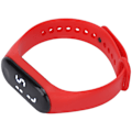 Miniatyrbillede 6 af 8: Digitalur LED Hvidt Lys Display Plast Spejl Elektronisk Bevægelse Silikone Strap Sportsur til Student Rød