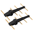 Miniatyrbilde 2 av 8: 2,4 GHz Drone Fjernkontroll Signal Extender Forsterker Antenne for FPV Combo Controller 2 Black
