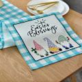 Miniatyrbild 4 av 8: Påskbord Flagga Kanin Ägg Tomte Rutig Bordsduk Bordslöpare
