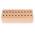 Miniatyrbillede 8 af 8: Skruetrækker Tang Organizer 20 Huller Bøg Træ Display Stativ Base Træ Cutter Holder Rack til Opbevaring