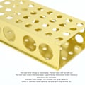 Miniatyrbilde 8 av 8: Reagensrørstativ med flere hull, rustfritt stål, rørstativholder, laboratorieutstyr