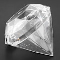 Miniatyrbillede 6 af 8: 12 stk. Bryllupsfest Hjem Diamant Form Transparent Plast Lykke slikæske Etui