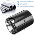 Miniatyrbillede 3 af 6: Carbon Fiber Style Bil Udstødningsrør Lyddæmper End Tip Udstødning Fo M F87 F80 F82 F83 F10 F12b