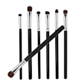 Miniatyrbillede 6 af 8: 7 stk Make Up Brushes Set Cosmetic Foundation Powder Blush Concealers Øjenskyggebørster Sort og Sølv