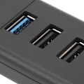 Miniatyrbild 5 av 5: USB-hub för bil, snabbladdning, dataöverföring, 4-i-1 USB-hub, dockningsstation för handskfack, ersättning för Tesla Model Y 3