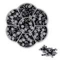 Miniatyrbillede 1 af 8: 1000 stk. skinnende, transparente dekorative rhinestones til neglekunst til piger og kvinder JM201 sort
