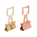 Miniatyrbillede 3 af 8: 100 stk Cat Binder Clips til Student 2 Farver Stærk Klemmekraft Rustfast Metal Kontor Binder Clips til Dokumenter
