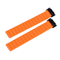 Miniatyrbild 8 av 8: 2 st armband i silikon med stark magnetisk knäppning, ersättningsarmband för Fitbit Charge 6/5, grå orange