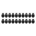 Miniatyrbild 1 av 8: 20 set D-ringar i läder för handväska D-ringar i äkta läder. Tillbehör för att tillverka handväskor för läder Crossbody-väska Craft Black