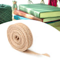 Miniatyrbild 7 av 8: 10 meter lång 2,5 cm bredd jute säckväv bandspole för hembröllopsdekoration