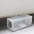 Miniatyrbilde 6 av 8: Musefelle Hvit Transparent Kompakt Sammenleggbar Sensitiv Pedal PP Material Rottefanger Bur for Hjem