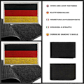 Miniatyrbillede 3 af 4: 2 Militær Patches - 8 x 5 cm - Sæt med 2 Ridse Flag Sy-på Patches til Rygsæk Militærjakke Airsoft Taktisk Vest, 2 Broderede Patches til Chi