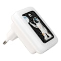 Miniatyrbilde 8 av 8: USB-vegglader med dobbel port, berøringskontakt, 5V 2.4A USB-laderadapter med LED-nattlys, EU-kontakt 110-265V