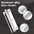 Miniatyrbild 3 av 5: Automatisk dörrstängare Justerbar dörrstängare 1 st Dörrstängarfjädrar Dörrstängare Aluminiumlegering Automatisk fjäderstängare Rostfri dörrstängare