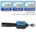 Miniatyrbild 2 av 7: Mini Digital Display Torsion Wrench - 3 mätlägen - 1/4in - 30Nm - 72 tänder